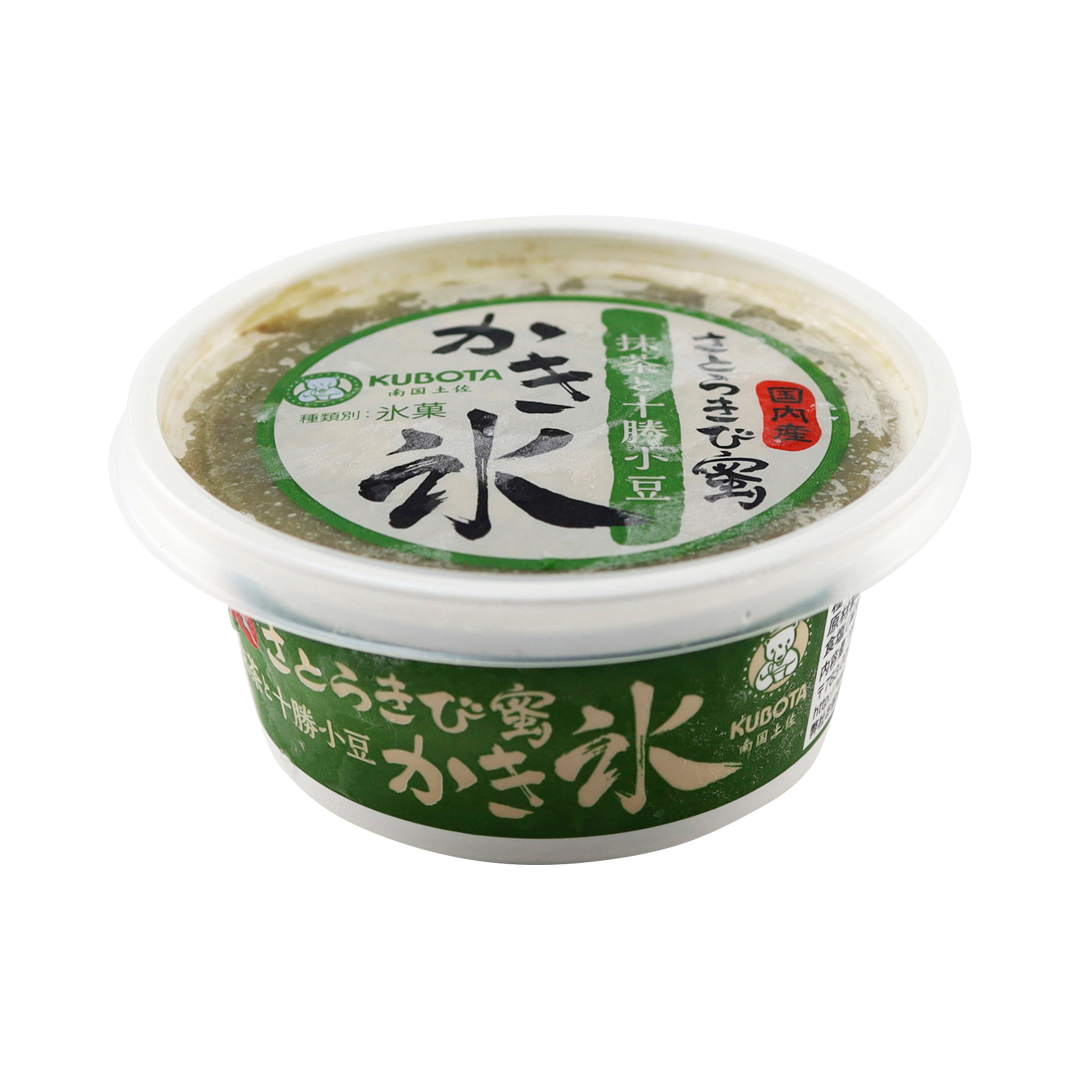 久保田食品 サトウキビ蜜 抹茶と十勝小豆かき氷 180ml