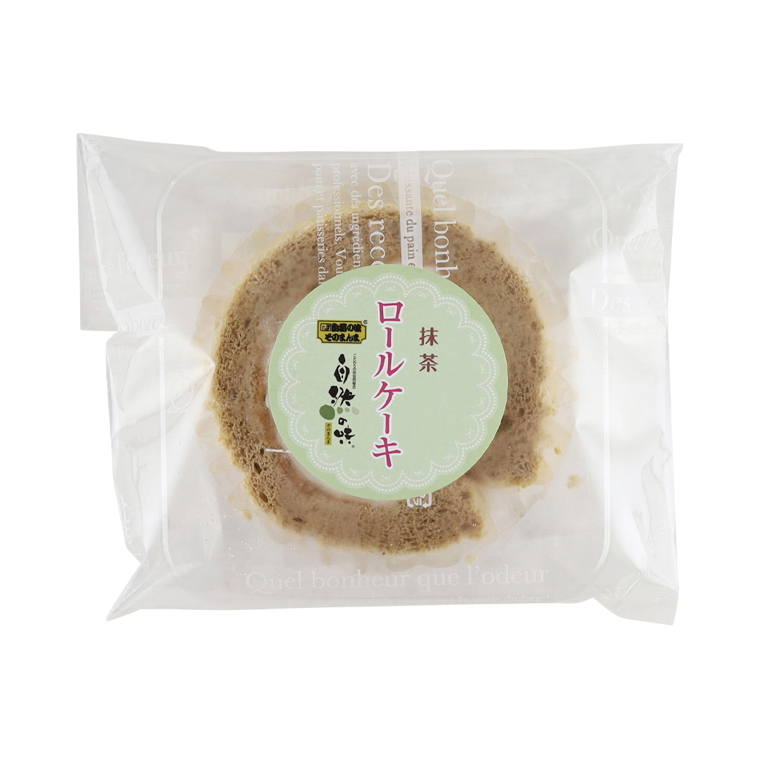 【品切れ中】こだわりの味 プチ抹茶ロールケーキ 1個（約60g）