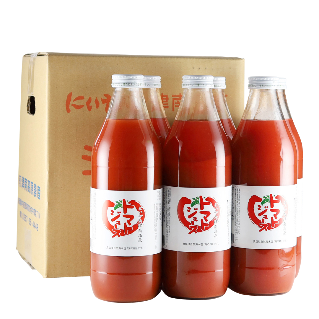 【品切れ中】津南高原農産 トマトジュース 1L 1ケース（6本）